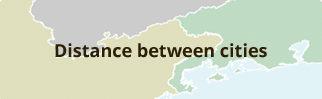 Distance between cities in Brazil